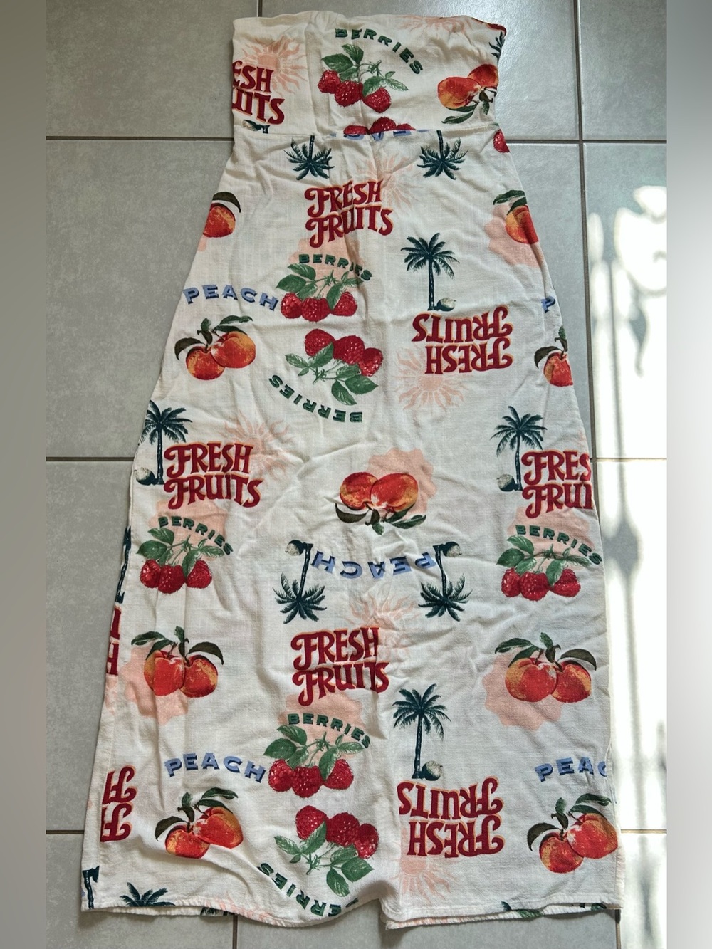 strapless Paper Heart linen-blend maxi dress